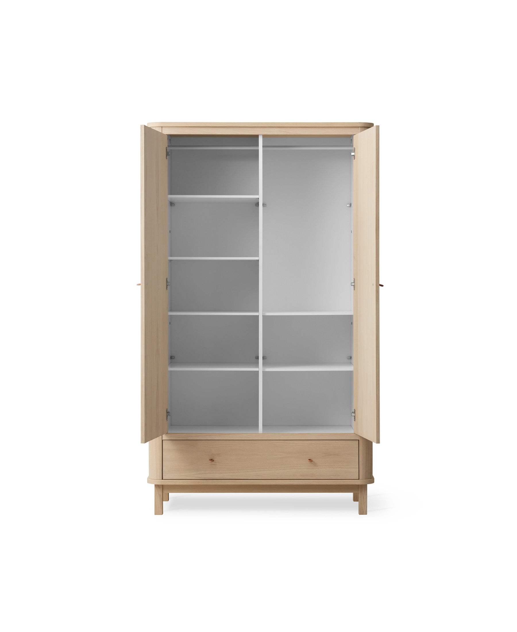 Wood wardrobe 2 doors, oak