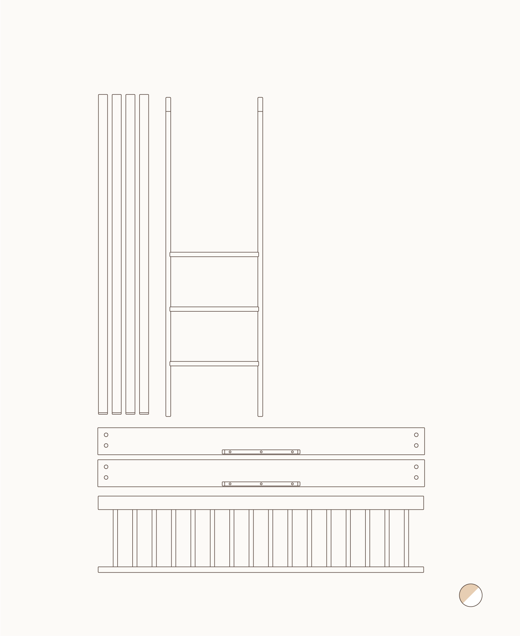 Mini+ cot bed & Mini+ junior bed to low bunk bed
