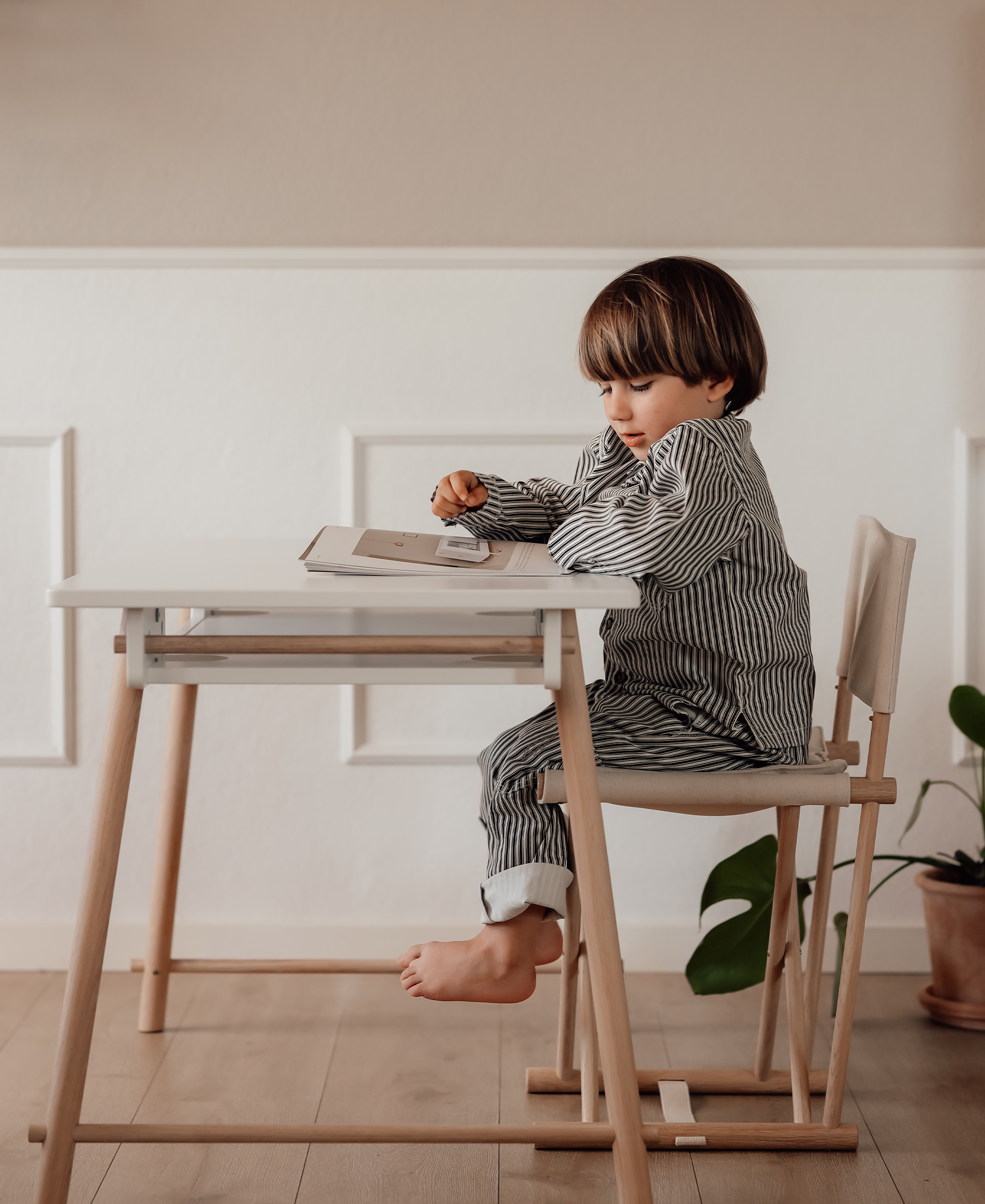 Camp junior chair, oak/undyed