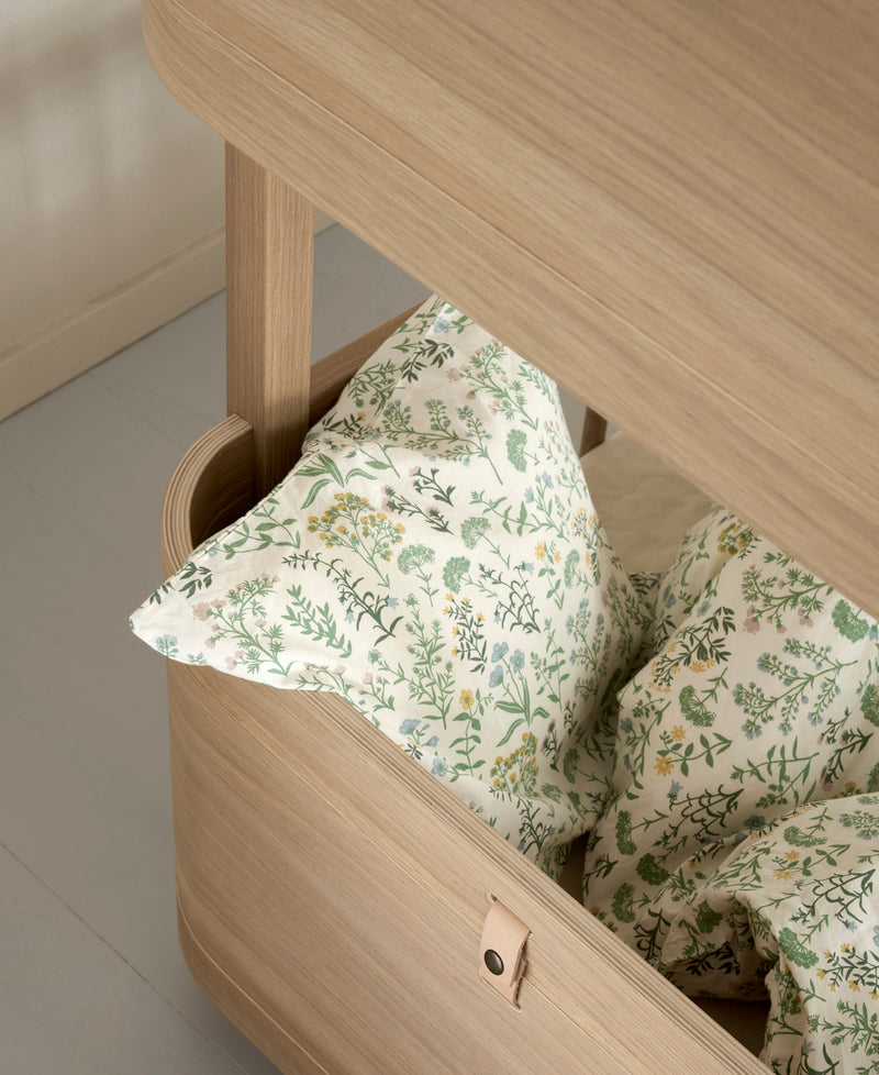 Wood Mini+ low bunk bed, oak