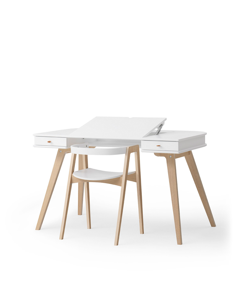 Wood desk 72,6 cm & armchair