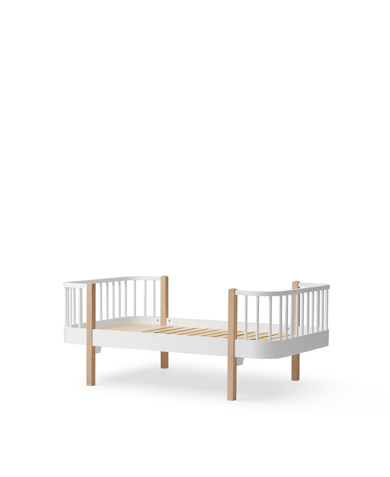 Wood Original junior bed, white/oak