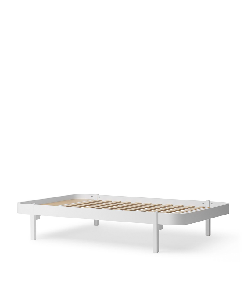 Wood Lounger bed 120, white