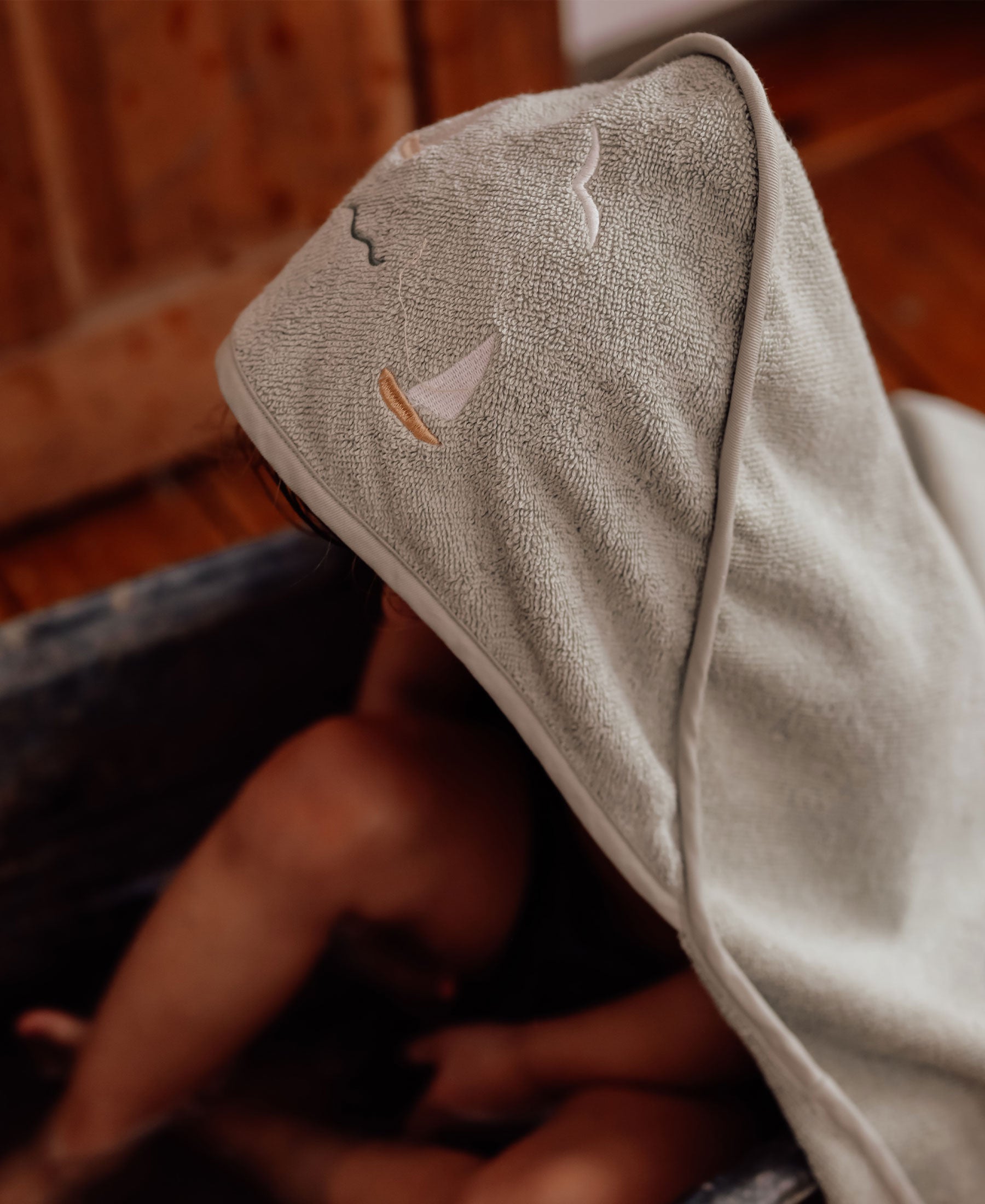 Petal Baby Towel, Sailboats