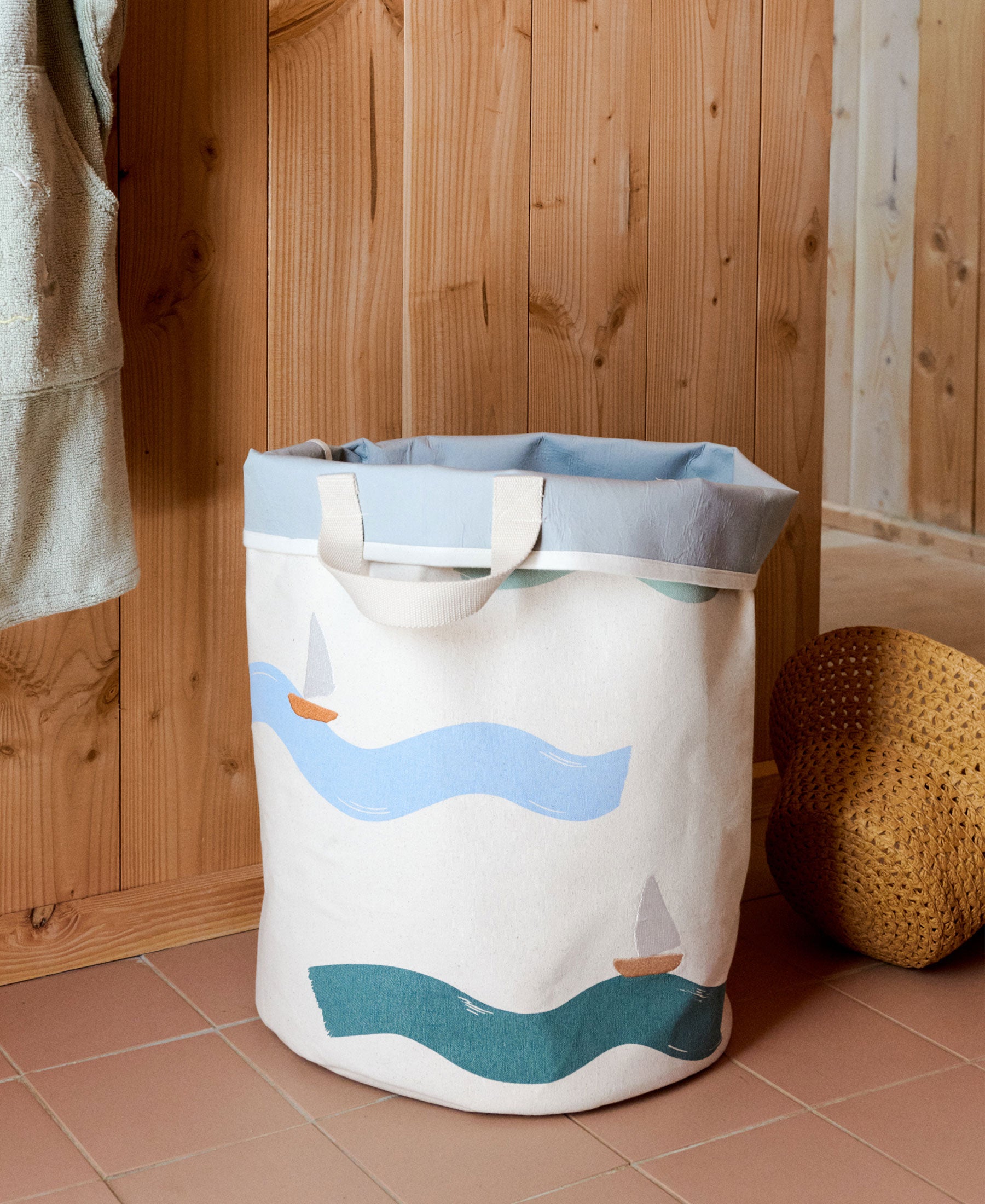 Brise Storage Basket, Big Waves