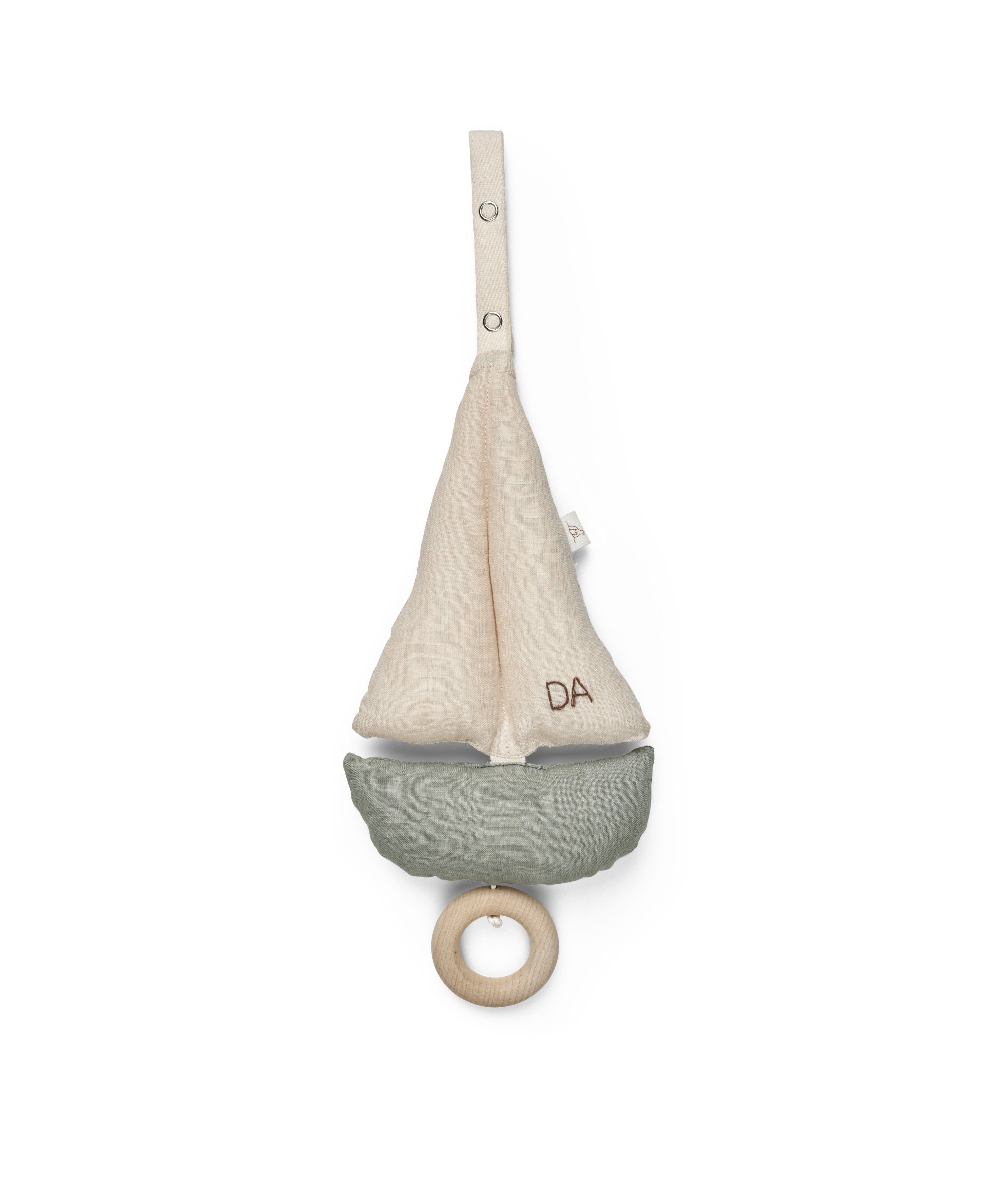 Pondus Sailboat Mobile, Blue/Off-white