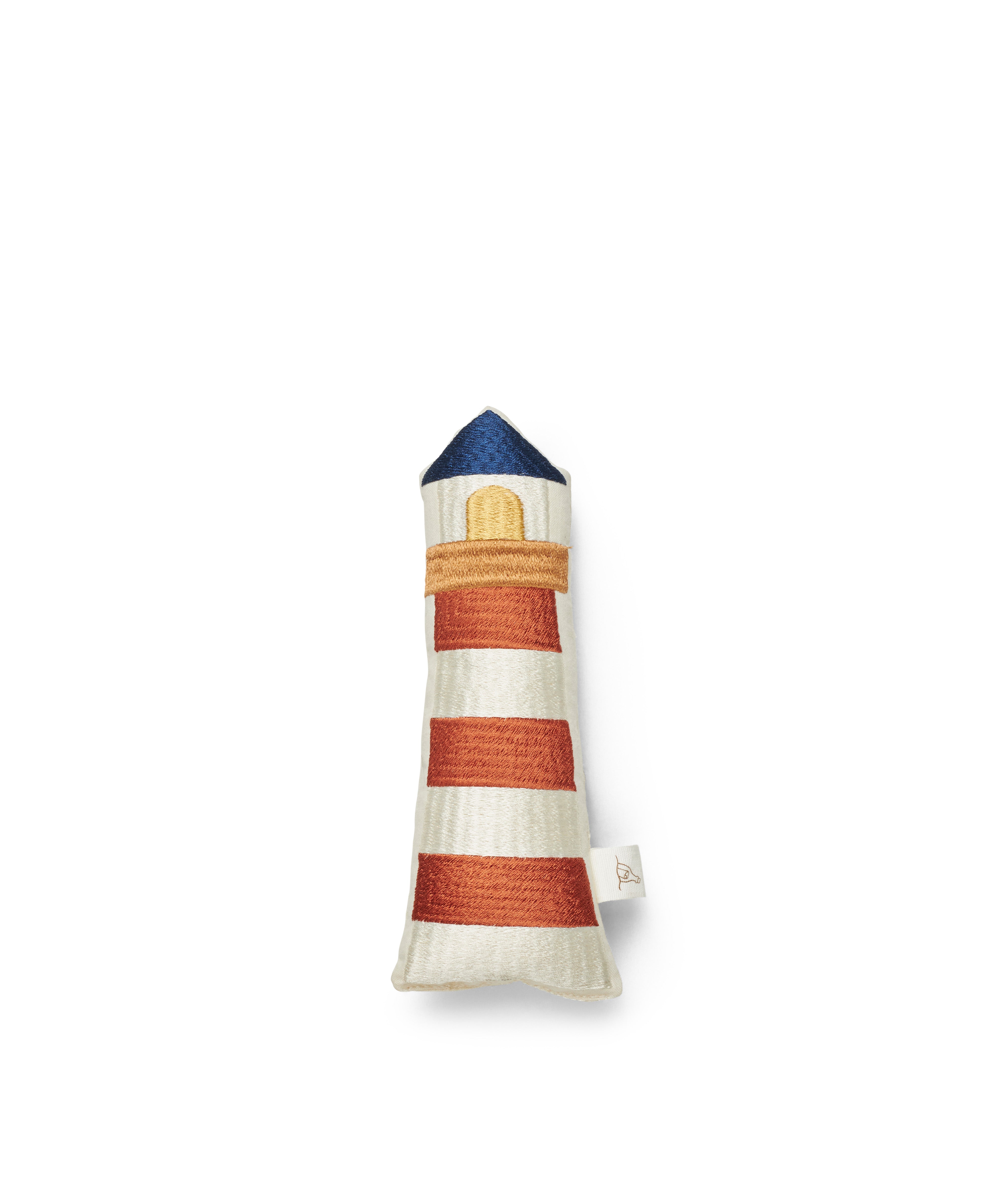 Klint Lighthouse Rattle, Off-white/Multi-coloured