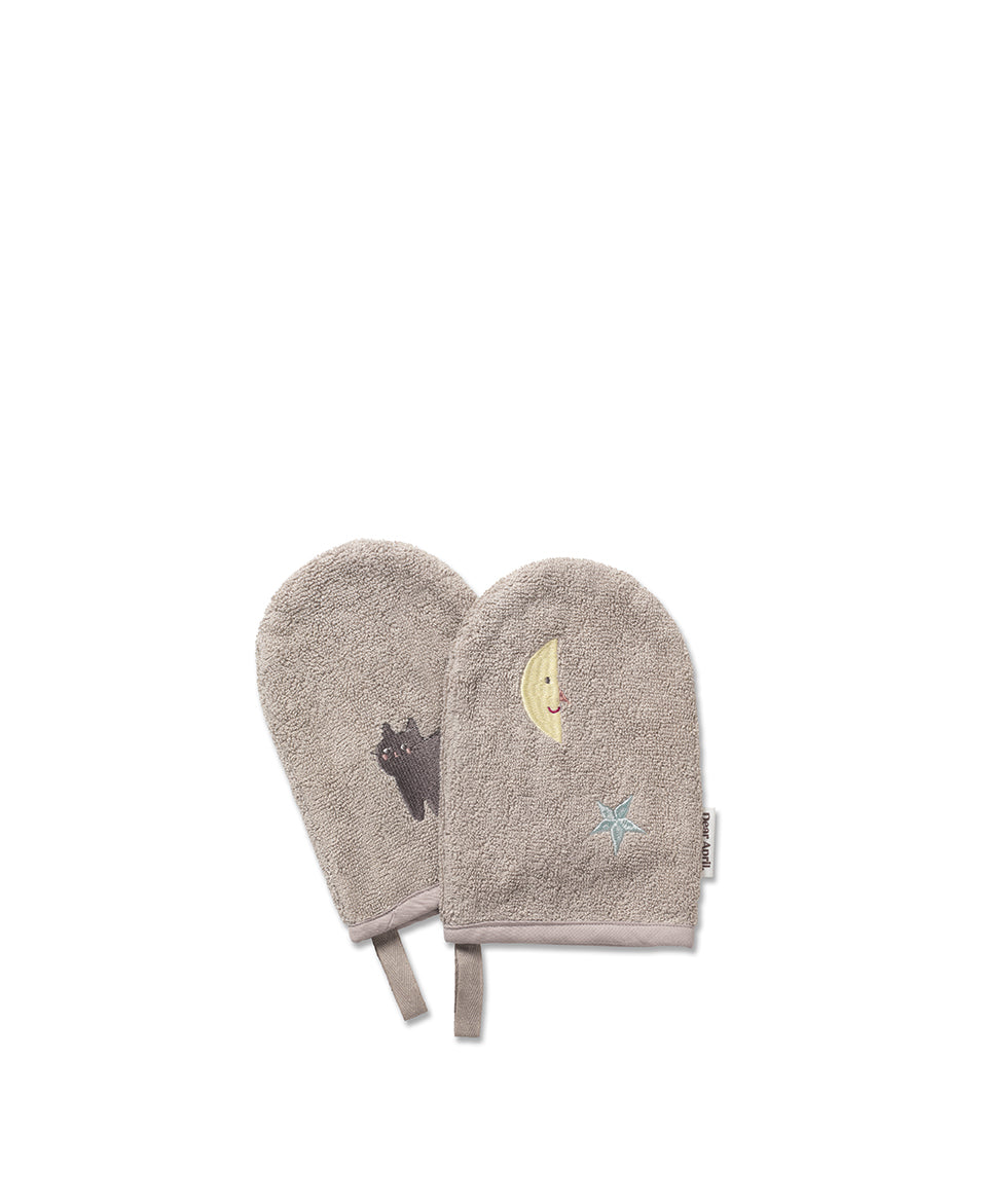 Paw Bath Gloves, Moon Cat