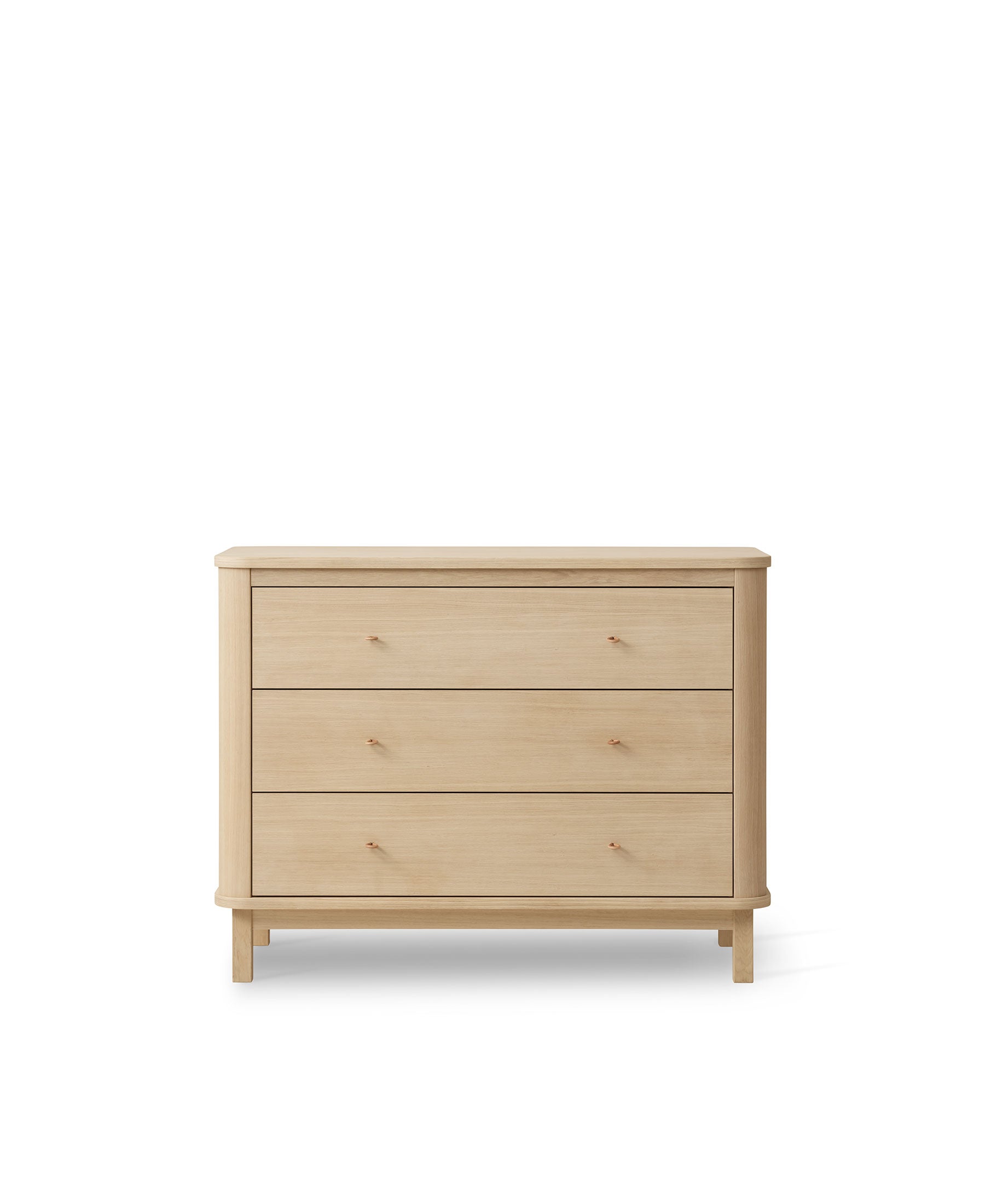 Wood dresser 3 drawers, oak