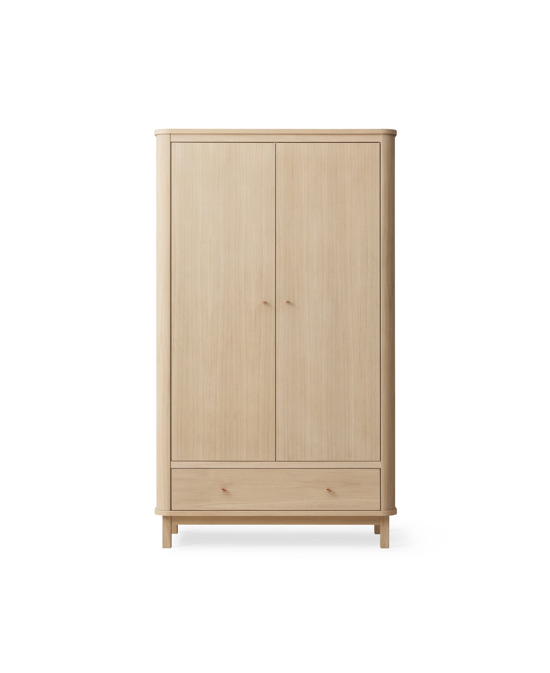 Wood wardrobe 2 doors, oak