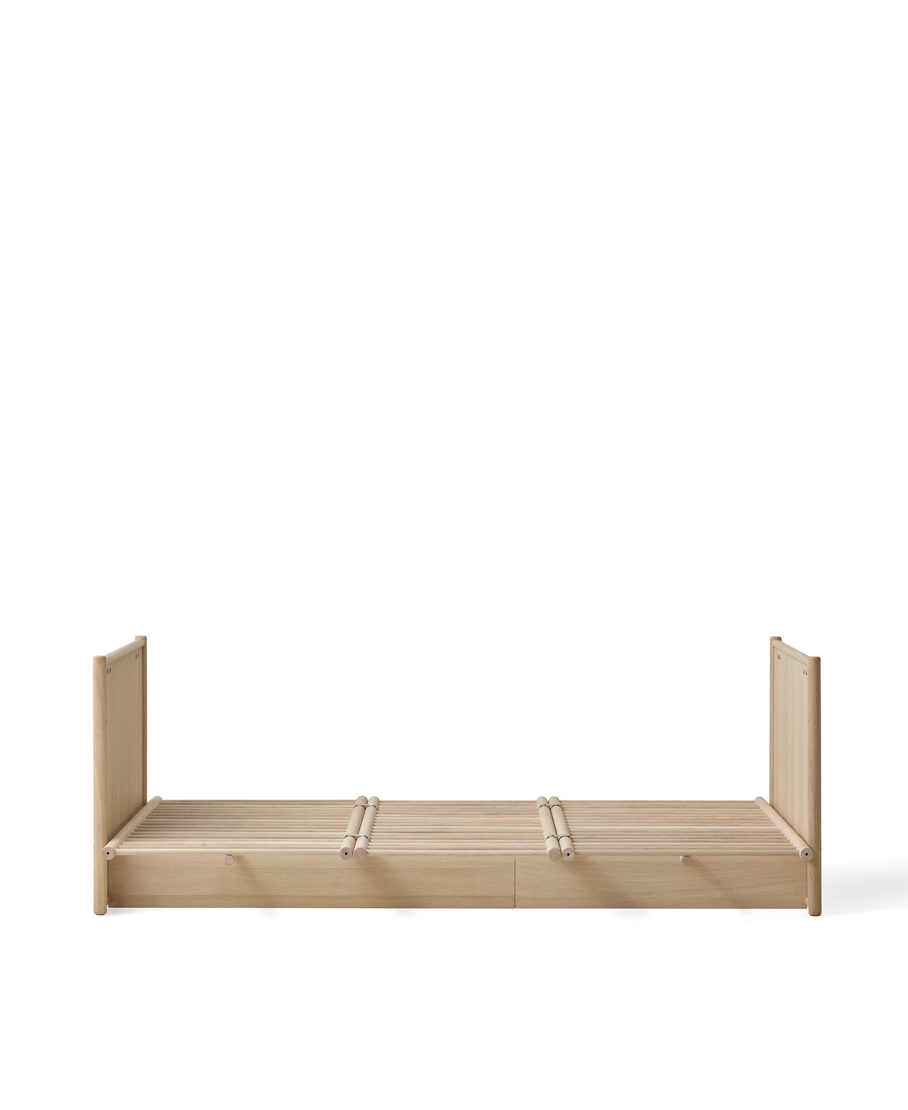 Camp Novel cot bed/bed, 60x120/120x200 cm, oak