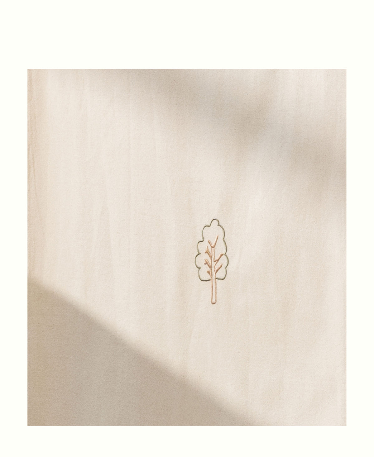 Wood Mini+ house bed canopy with embroidery, undyed