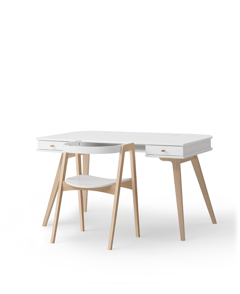 Wood desk 66 cm & armchair