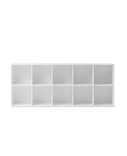 Wood shelving unit 5x2 w. support