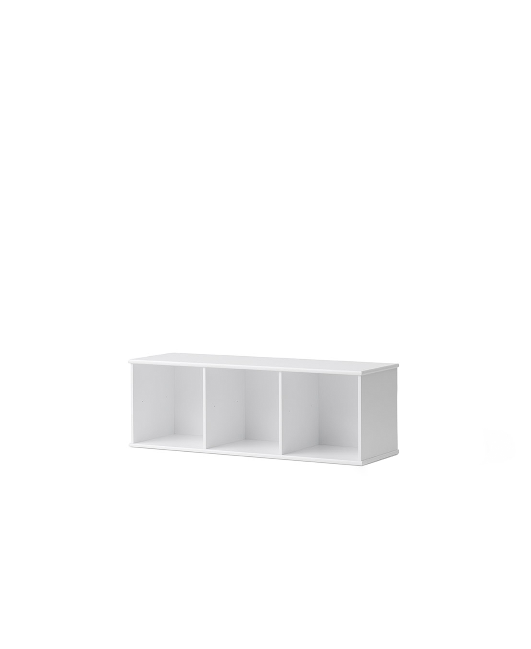 Wood shelving unit 3x1 w. support