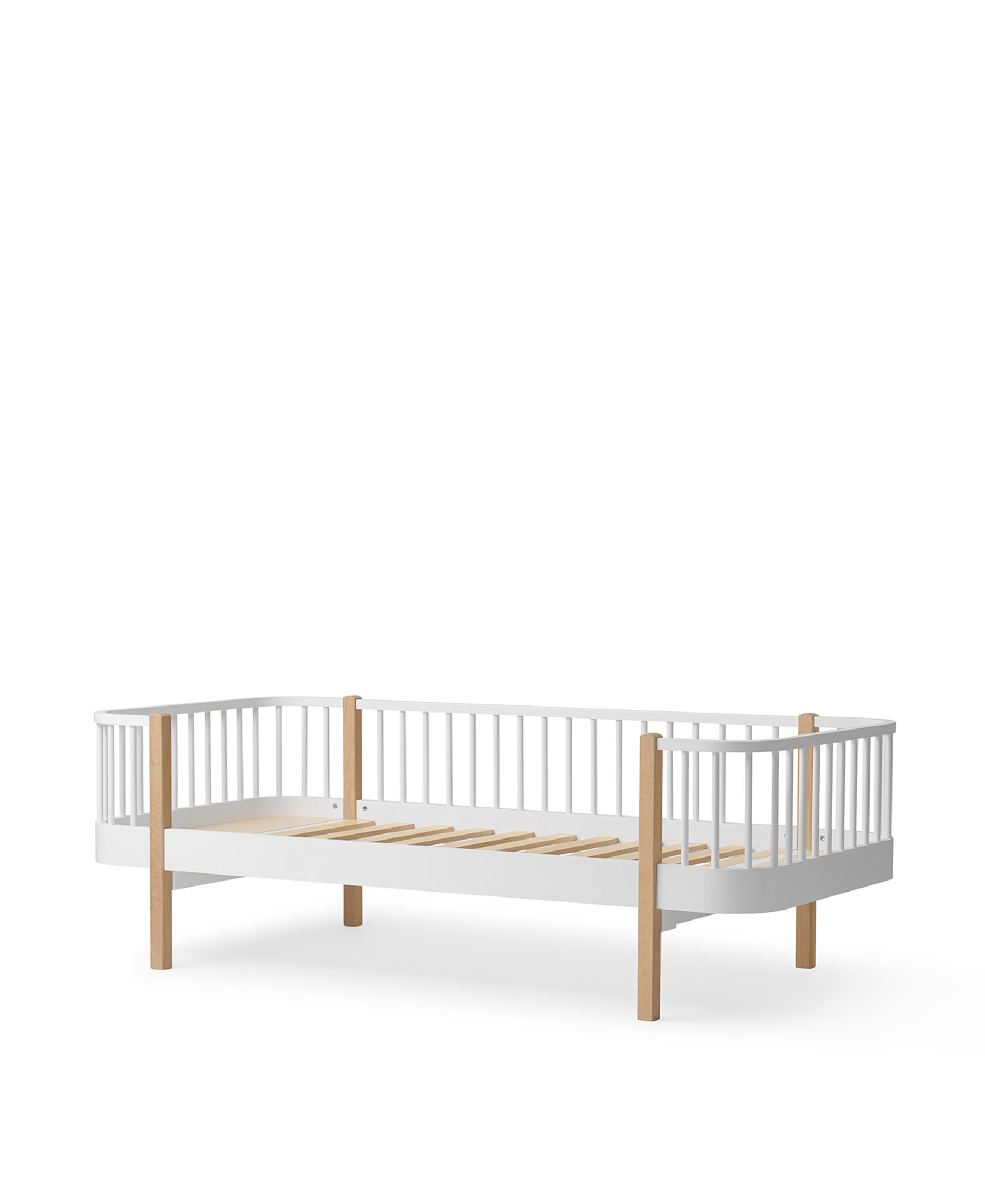 Wood Original day bed, white/oak