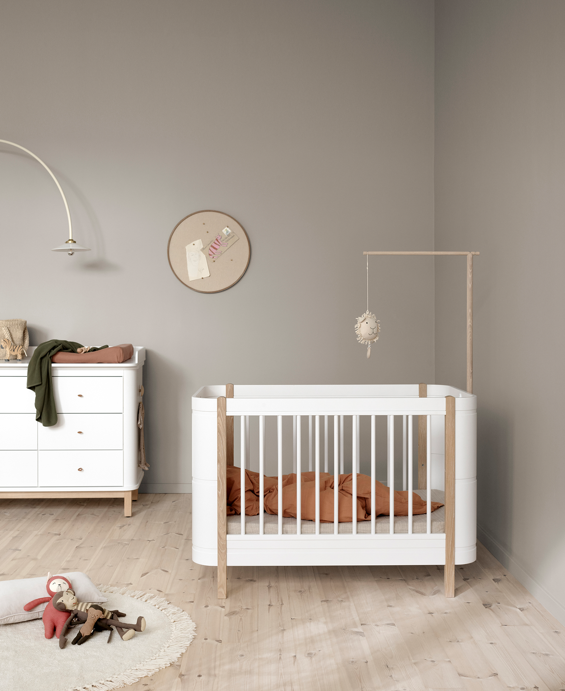 Oliver furniture meegroei bed top cot oak