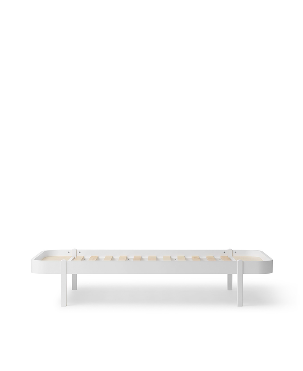 Wood Lounger bed 90, white