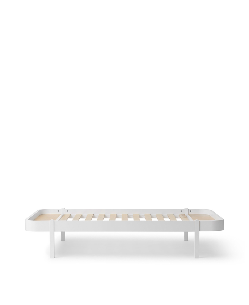 Wood Lounger bed 120, white