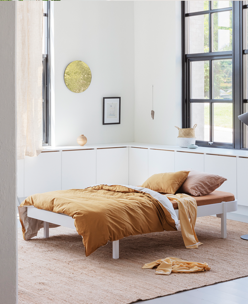 Cama Wood 120cm Blanco - Oliver Furniture