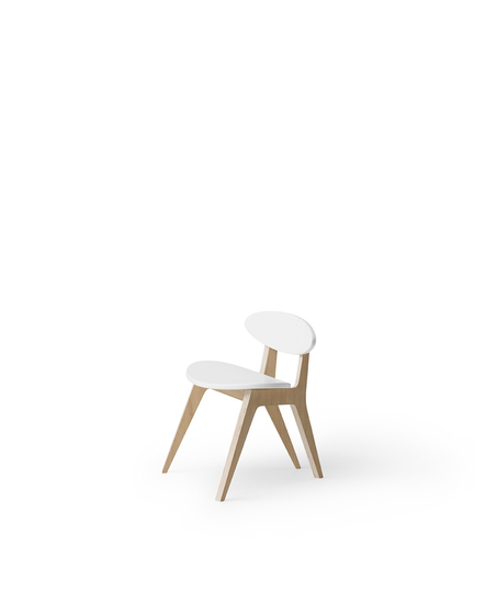 Wood PingPong chair, white/oak