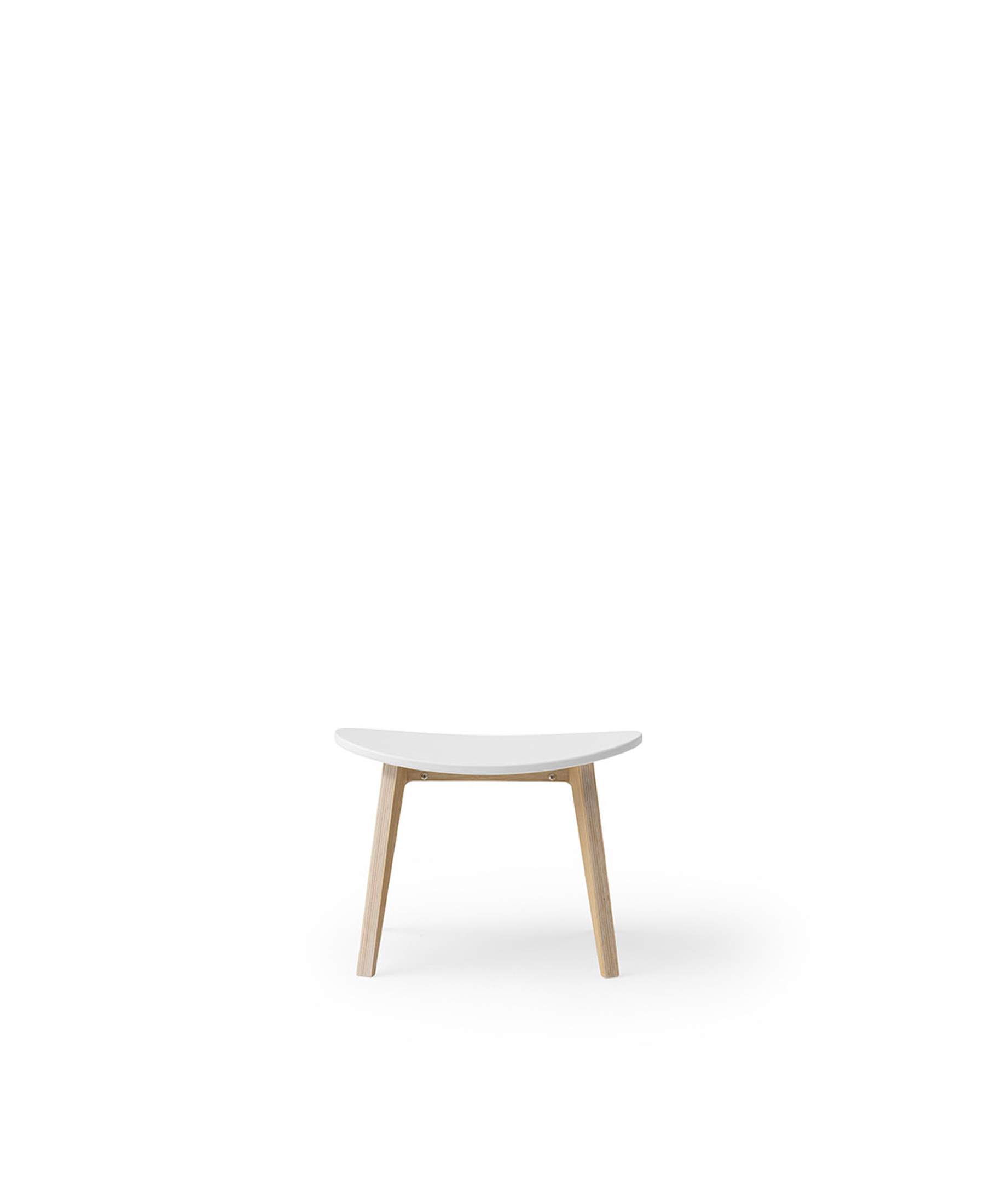Wood PingPong stool, white/oak