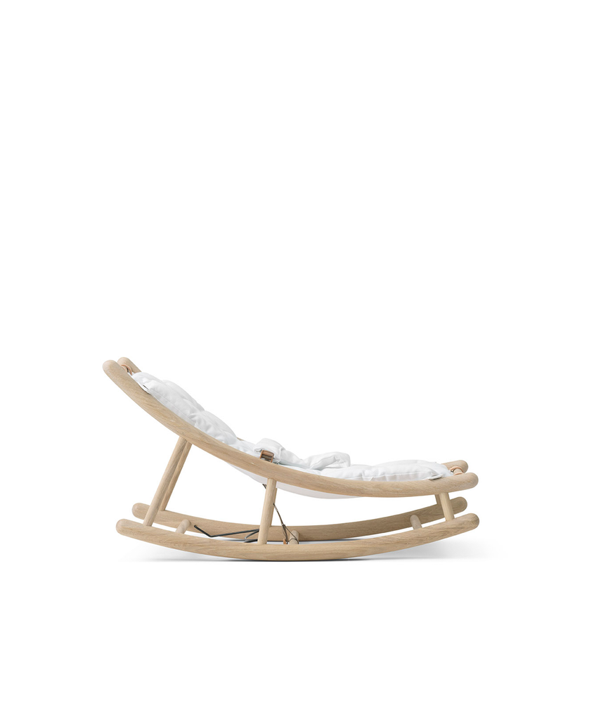 Wooden discount baby rocker