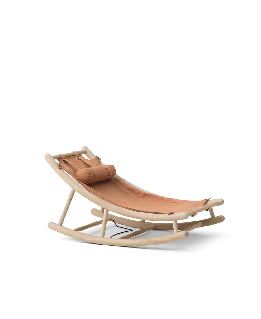 Wooden baby rocker online chair