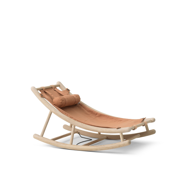 Wood toddler rocker oak caramel Oliver Furniture Com