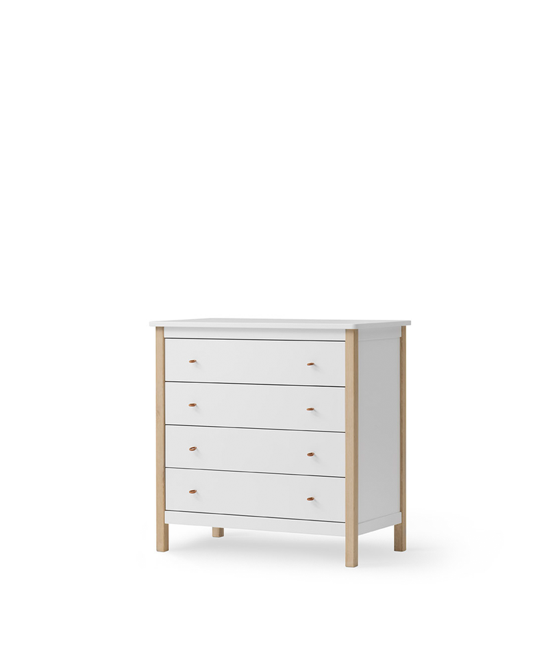 Wood dresser 4 drawers