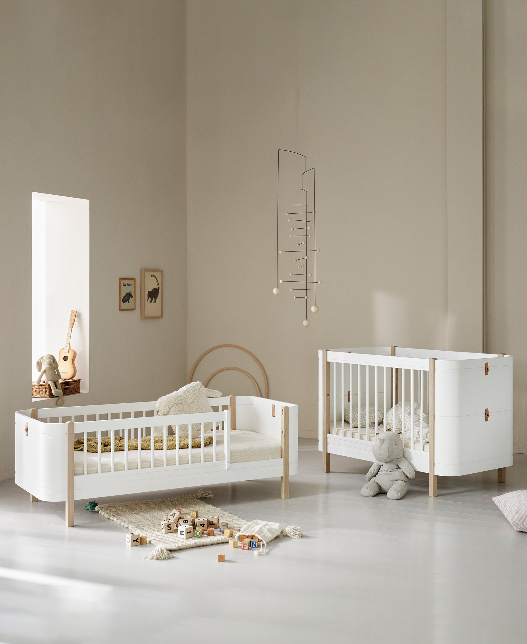 Wood mini sibling kit additional to mini cot bed incl. junior